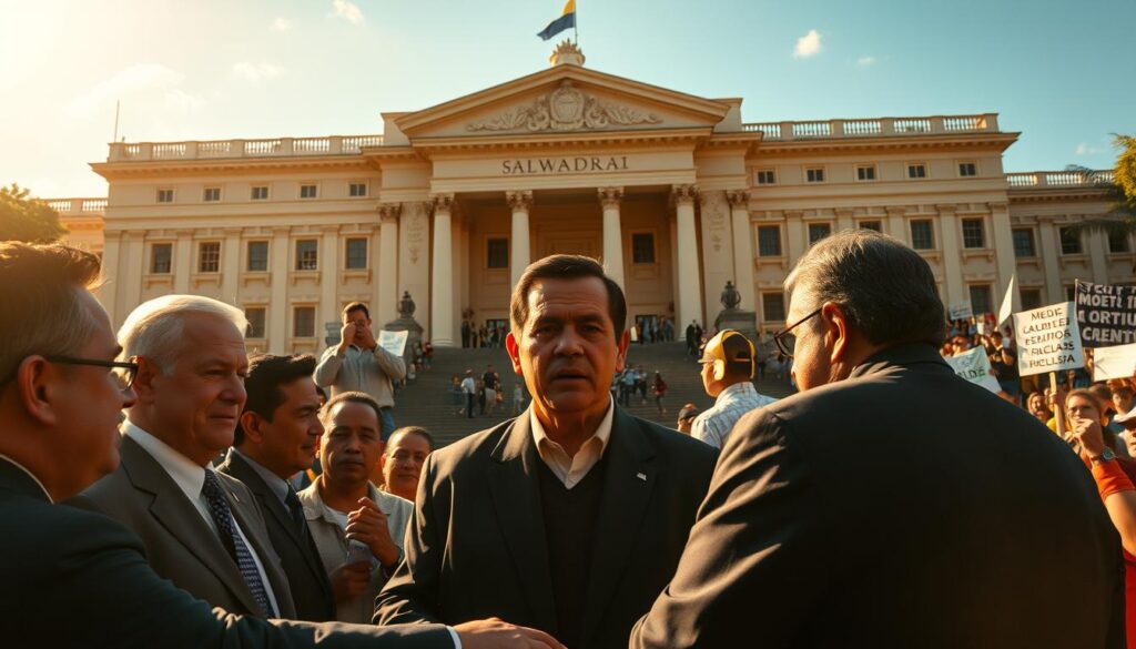 Reacciones del Gobierno Salvadoreño